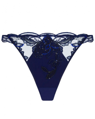 Thong with sequins Lise Charmel Eclat Couture (Bleu Night)