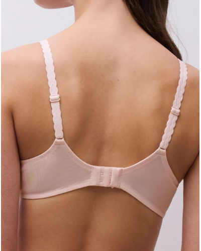 Soutien-gorge coque plongeant Chantelle Idyll (Rose Taffetas)