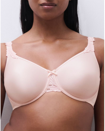 Underwired molded bra Chantelle Hedona (Rose Taffetas)
