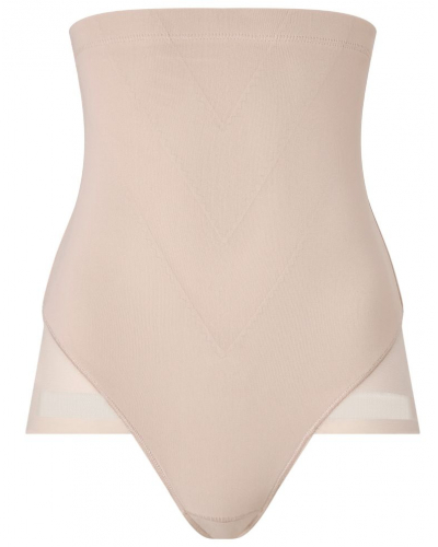 Culotte taille haute sculptante Chantelle Glam Shaping (Beige Doré)