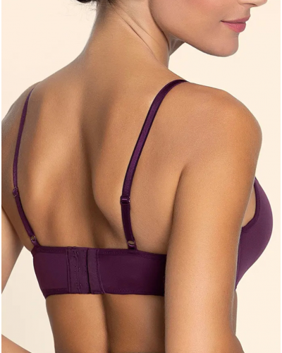Padded strapless bra Lise Charmel Sensation Plaisir (Purple Désir)