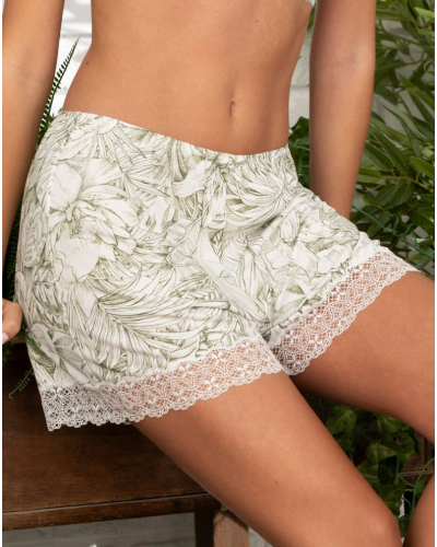 Mid-length shorts Antigel Echappée Green (Toile Green)