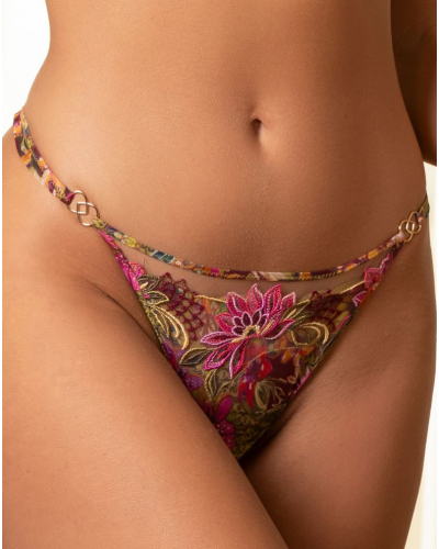 String fantaisie Lise Charmel Danse des Fleurs (Fushia Vert)