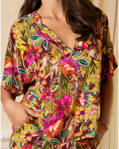 Top Lise Charmel Danse des Fleurs (Fushia Vert)