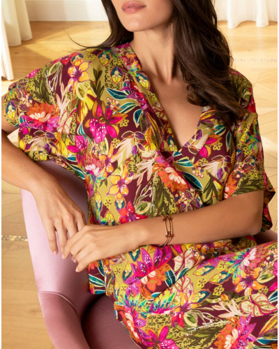 Top Lise Charmel Danse des Fleurs (Fushia Vert)