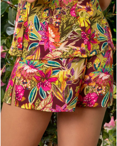Pantalon corto Lise Charmel Danse des Fleurs (Fushia Vert)