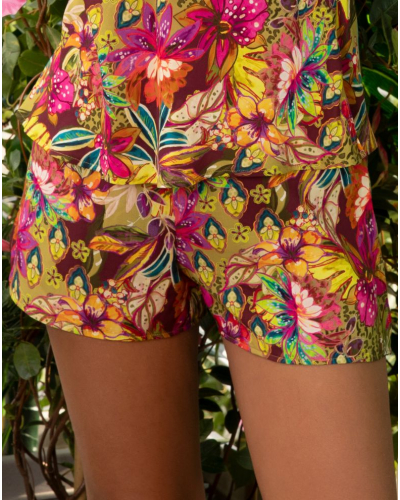 Pantalon corto Lise Charmel Danse des Fleurs (Fushia Vert)