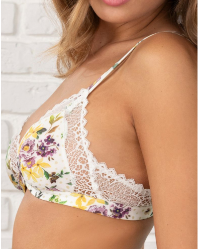 Triangle soft bra Antigel Jardin des Poètes (Poésie Fleurie)