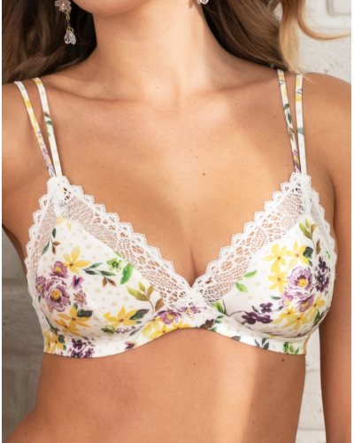 Triangle soft bra Antigel Jardin des Poètes (Poésie Fleurie)