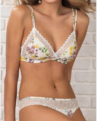 Sujetador sin aros triangular Antigel Jardin des Poètes (Poésie Fleurie)