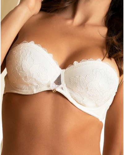 Soutien-gorge bandeau Lise Charmel Sublime Organza (Ecru Nacre)