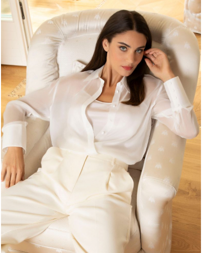 Shirt 100% Silk Lise Charmel Variations Désir (Ecru Nacre)