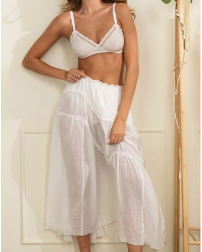 Soutien-gorge sans armature Antigel Résille Bohème (Ecru Nacre)