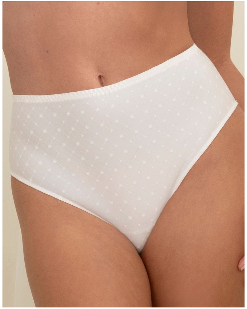 Slip haut Antigel Résille Bohème (Ecru Nacre)