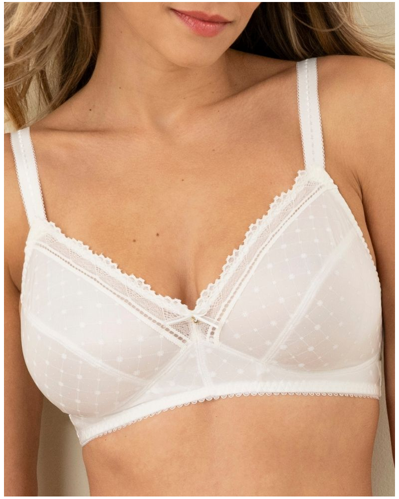 Wellness soft bra Antigel Résille Bohème (Ecru Nacre)