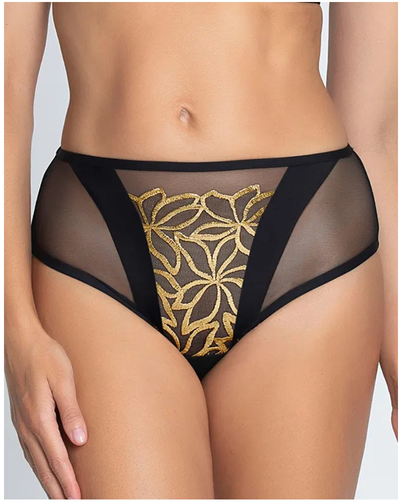 High waist brief Lise Charmel Eclats d'Or (Noir Or)