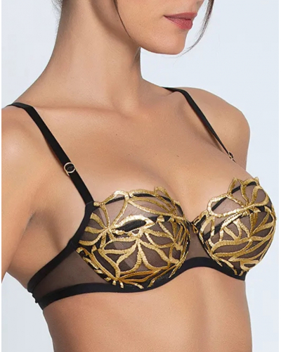 Sujetador corbeille Lise Charmel Eclats d'Or (Noir Or)