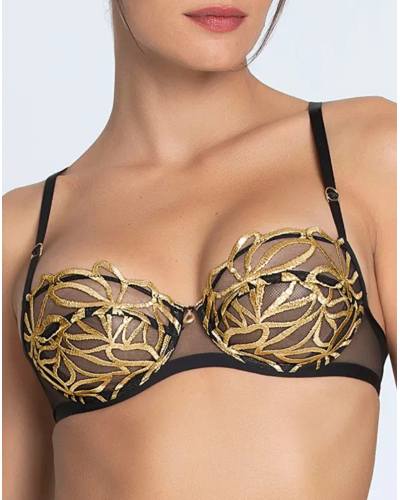 Sujetador corbeille Lise Charmel Eclats d'Or (Noir Or)