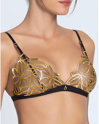 Sujetador sin aros Lise Charmel Eclats d'Or (Noir Or)