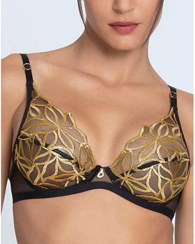 Soutien-gorge glamour Lise Charmel Eclats d'Or (Noir Or)