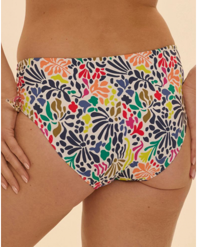 Braga de baño cintura alta Simone Pérèle Bohème (Imprimé Tropico Blanc)