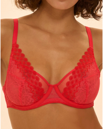 Underwired scarf bra Simone Pérèle Radieuse (Flamingo)