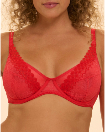 Underwired scarf bra Simone Pérèle Radieuse (Flamingo)