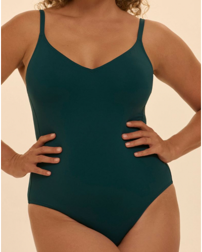 Maillot de bain une pièce coque Simone Pérèle Paloma (Emeraude)