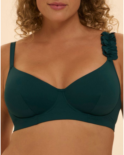 Interlocking underwired bath bra Simone Pérèle Paloma (Emeraude)