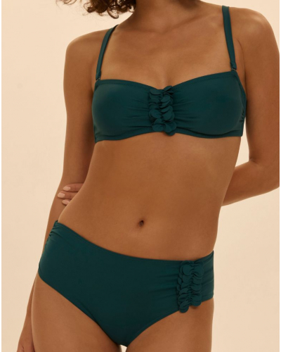 Culotte de bain taille haute Simone Pérèle Paloma (Emeraude)
