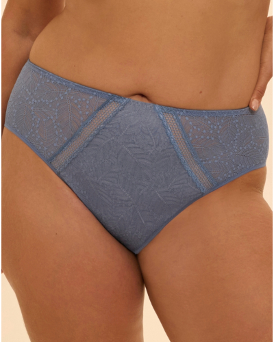 Culotte taille haute Simone Pérèle Comète (Bleu Chambray)