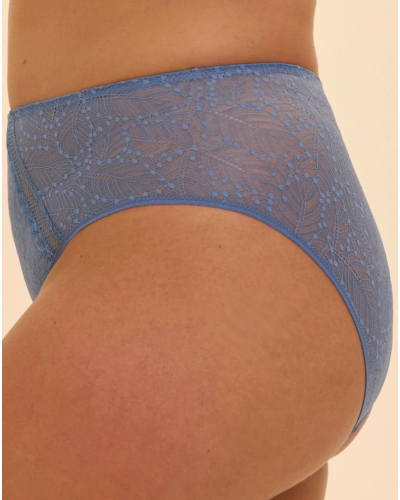 Culotte taille haute Simone Pérèle Comète (Bleu Chambray)