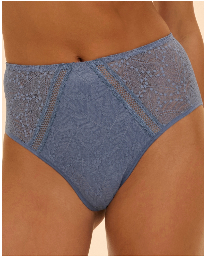 Culotte taille haute Simone Pérèle Comète (Bleu Chambray)