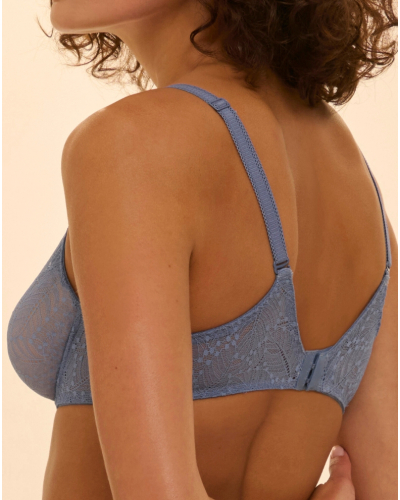 Molded underwired bra Simone Pérèle Comète (Bleu Chambray)