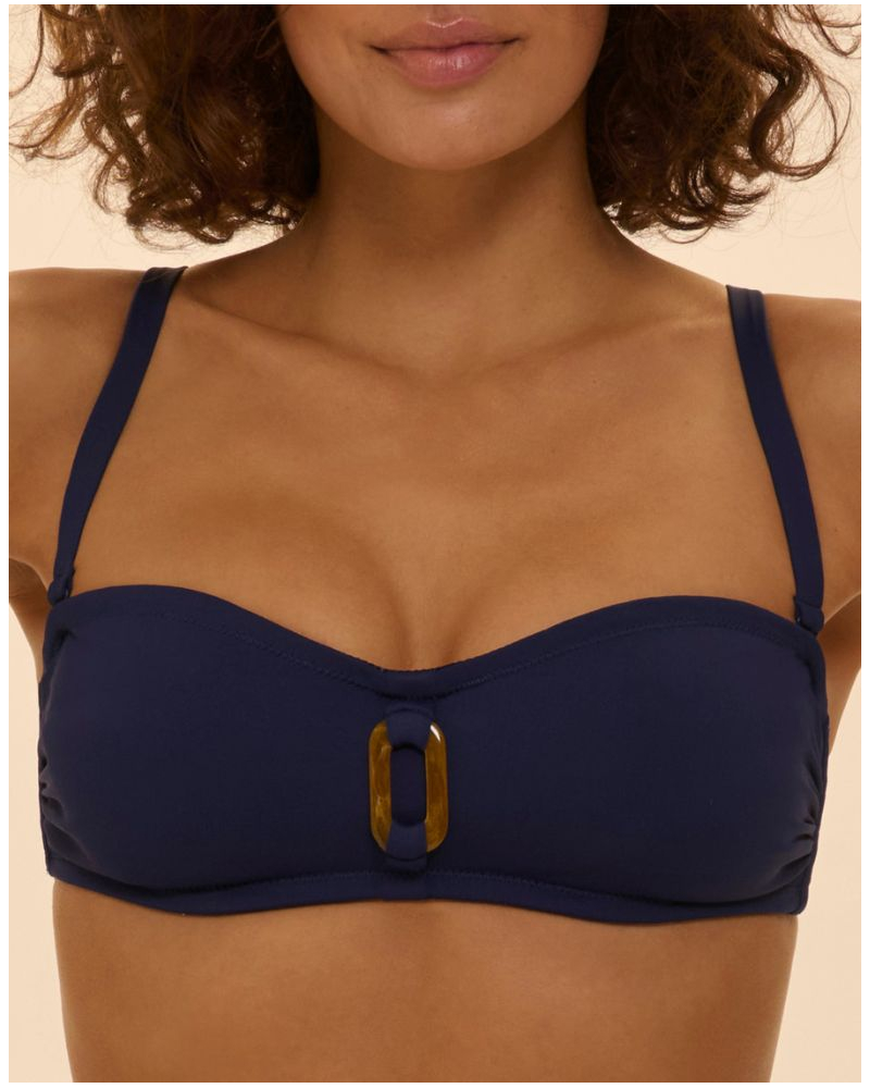 Soutien-gorge de bain bandeau armatures Simone Pérèle Magnetic (Marine)