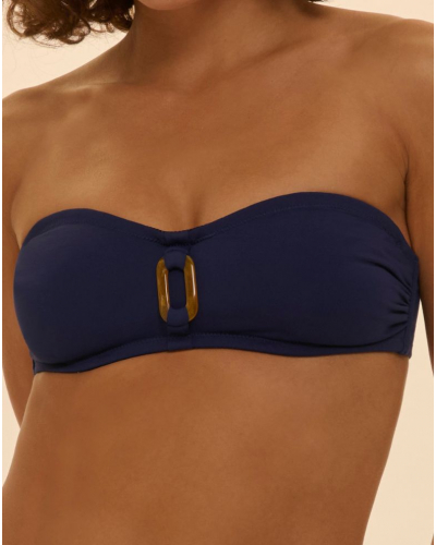 Soutien-gorge de bain bandeau armatures Simone Pérèle Magnetic (Marine)