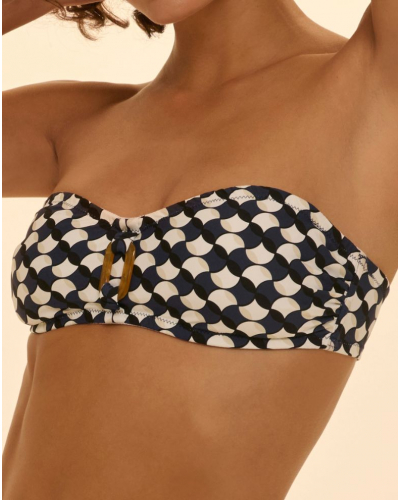 Sujetador de baño bandeau con aros Simone Pérèle Magnetic (Imprimé Salling)