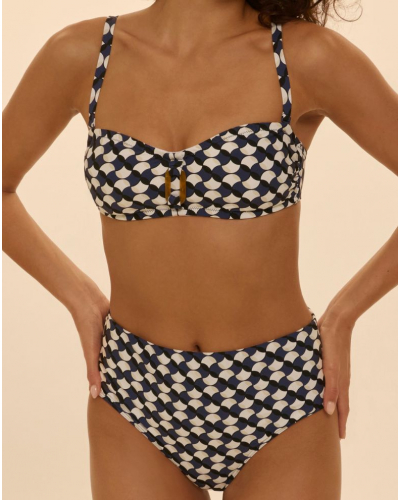 Sujetador de baño bandeau con aros Simone Pérèle Magnetic (Imprimé Salling)