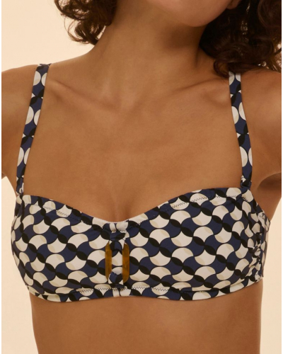 Soutien-gorge de bain bandeau armatures Simone Pérèle Magnetic (Imprimé Salling)
