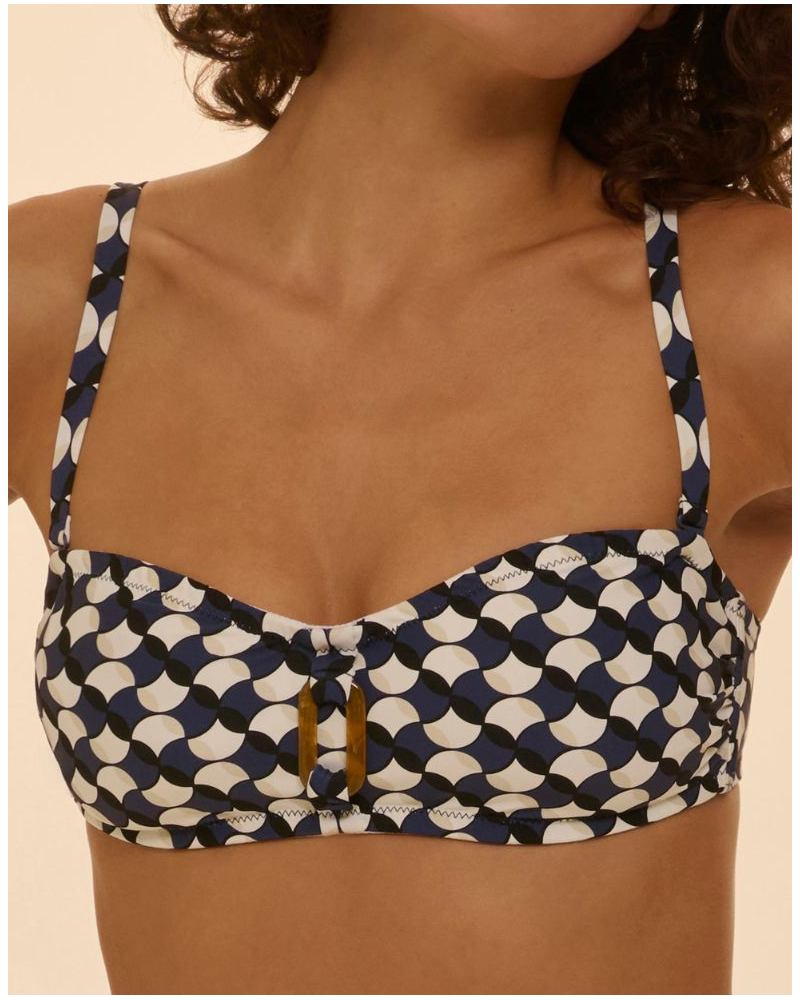 Sujetador de baño bandeau con aros Simone Pérèle Magnetic (Imprimé Salling)
