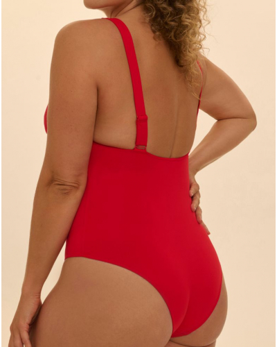 Maillot de bain une pièce coque Simone Pérèle Magnetic (Ecarlate)