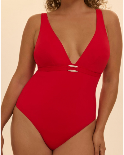 Maillot de bain une pièce coque Simone Pérèle Magnetic (Ecarlate)