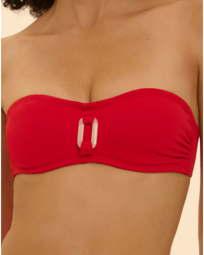 Soutien-gorge de bain bandeau armatures Simone Pérèle Magnetic (Ecarlate)