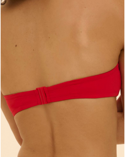 Soutien-gorge de bain bandeau armatures Simone Pérèle Magnetic (Ecarlate)