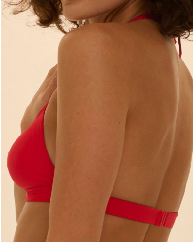 Wireless triangle swim bra Simone Pérèle Magnetic (Ecarlate)