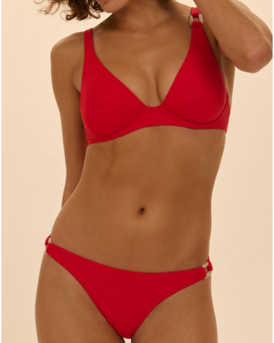 Soutien-gorge de bain triangle armatures Simone Pérèle Magnetic (Ecarlate)