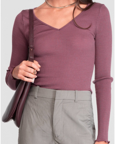 V-neck undershirt wool and silk Oscalito 3486 (Agata)