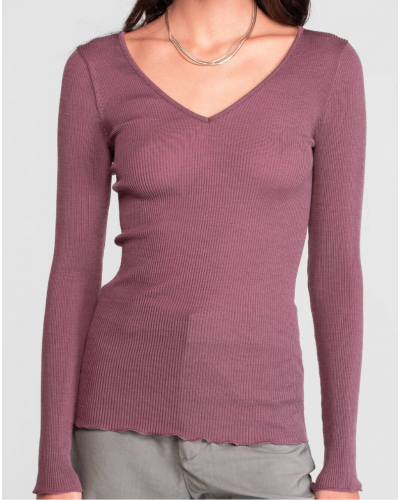 Camiseta manga largas lana y seda Oscalito 3486 (Agata)