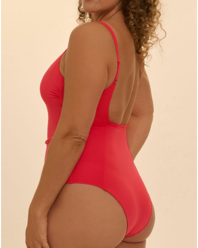 Traje de baño una pieza preformado Simone Pérèle Perle (Flamingo)