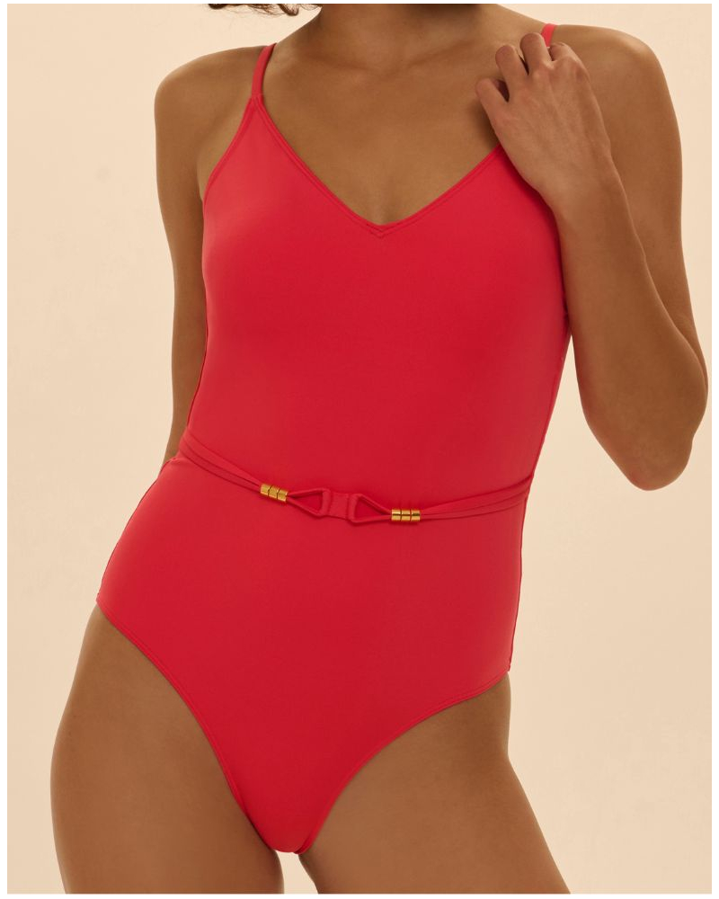Maillot de bain une pièce coque Simone Pérèle Perle (Flamingo)